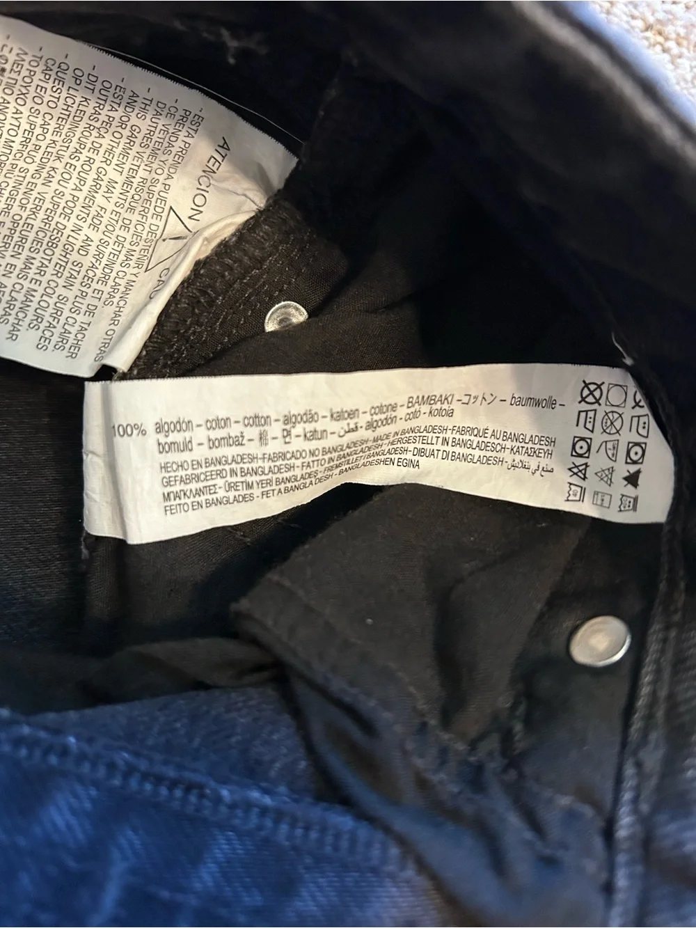 Brand New Zara HIGH RISE Denim Black Short Size 6